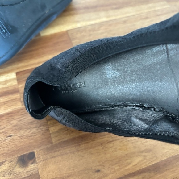 Coach Chelsey Ballet Flats shoes Leather Cap Round Toe size 6.5 - Picture 12 of 13